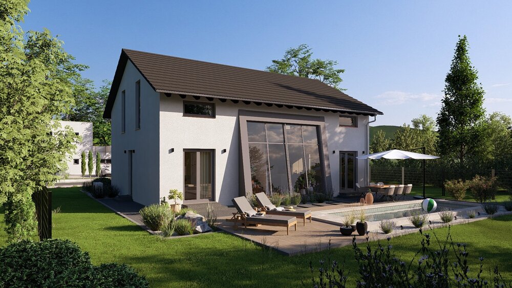 Attraktives Einfamilienhaus Highline 5 mit durchdachtem Raumkonzept - 5- Aham | Angebot:27329860