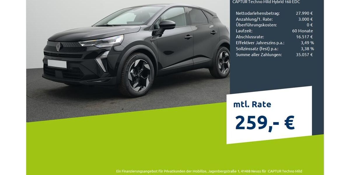 Renault Captur 1.500 km 30.990 € Münster - Amelsbüren 48163