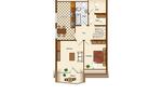 Dachgeschoßwohnung Niederkassel - 2 Zimmer, 63 m&sup2;, 239.000&euro; | Angebot:26056558
