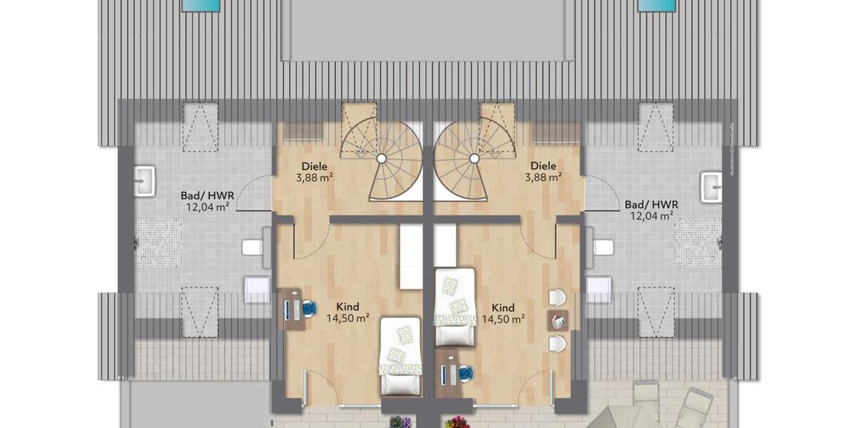 Maisonettenwohnung Wiehl - 3 Zimmer, 101 m&sup2;, 1.295&euro; | Angebot:26589320
