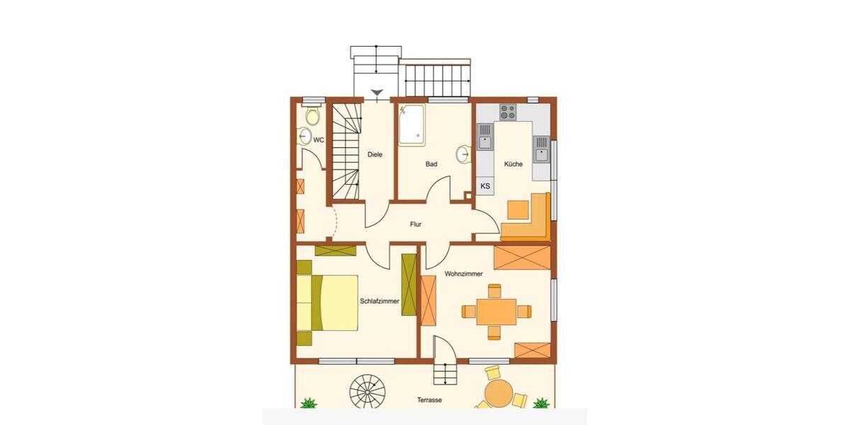 Erdgeschoßwohnung Göppingen - 2 Zimmer, 65 m&sup2;, 750&euro; | Angebot:24997031