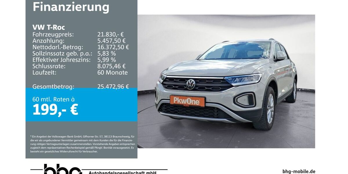 VW T-Roc 28.695 km 20.560 &euro; Mössingen 72116