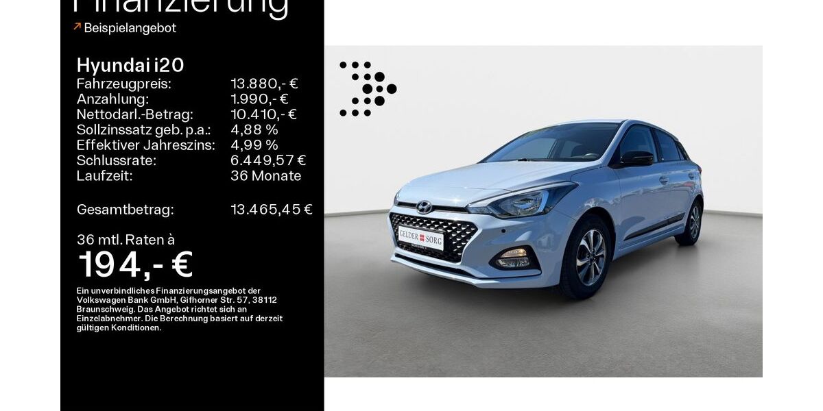 Hyundai i20 84.990 km 12.990 &euro; Schweinfurt 97424