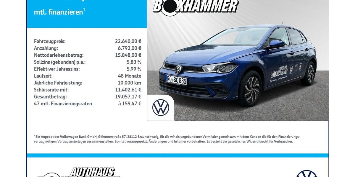 VW Polo 22.990 km 22.640 &euro; Bad Aibling 83043