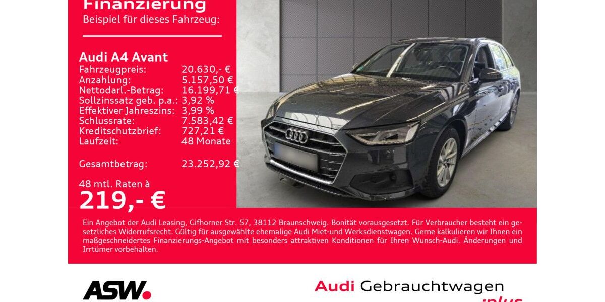 Audi A4 114.990 km 20.630 &euro; Heilbronn 74074