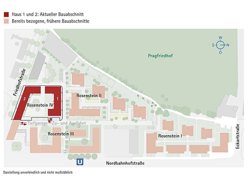 3-Zimmer-Wohnung in Stuttgart-Nord »Wohnen im Rosenstein IV Haus 1« 3 zimmer