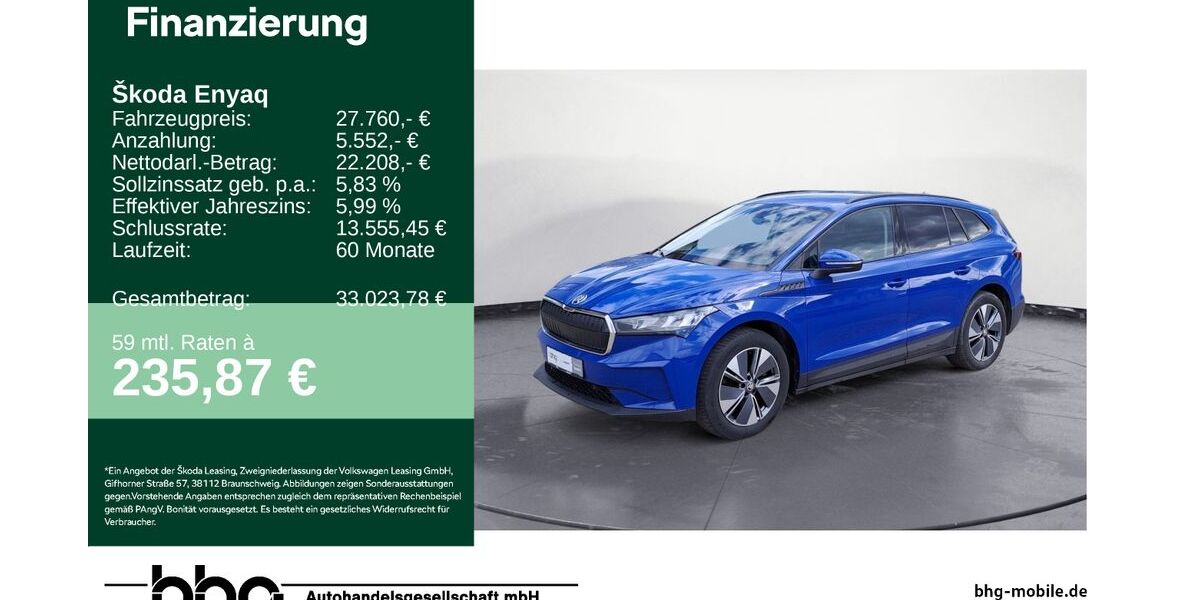 Skoda Enyaq 56.919 km 27.760 &euro; Ettlingen 76275