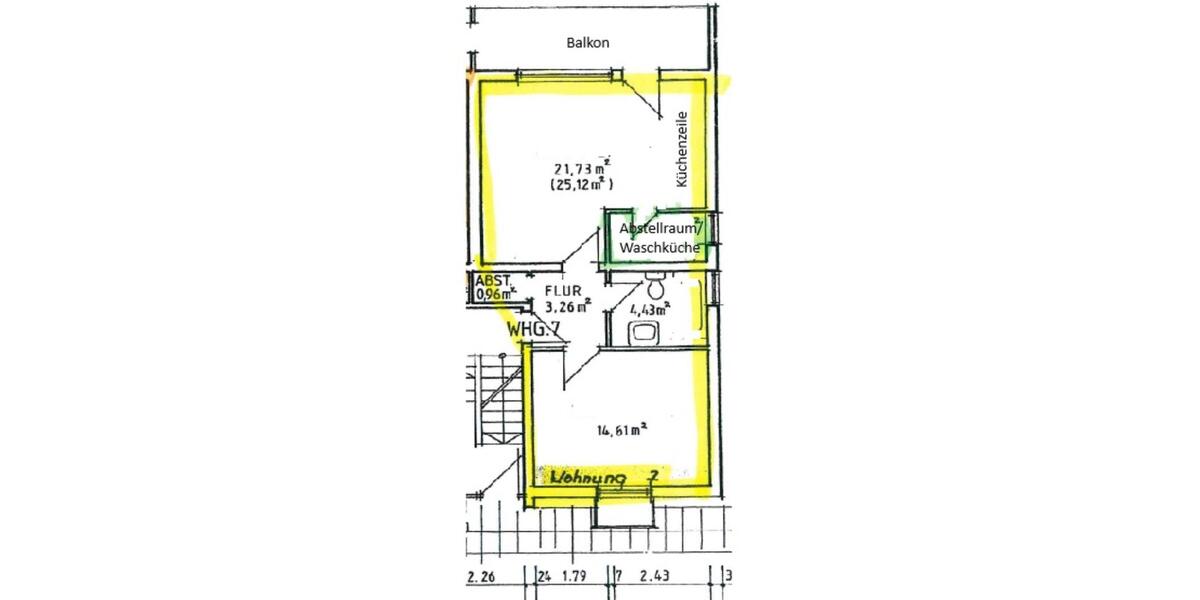 Erdgeschoßwohnung Holzminden - 1 Zimmer, 48 m&sup2;, 450&euro; | Angebot:24868468