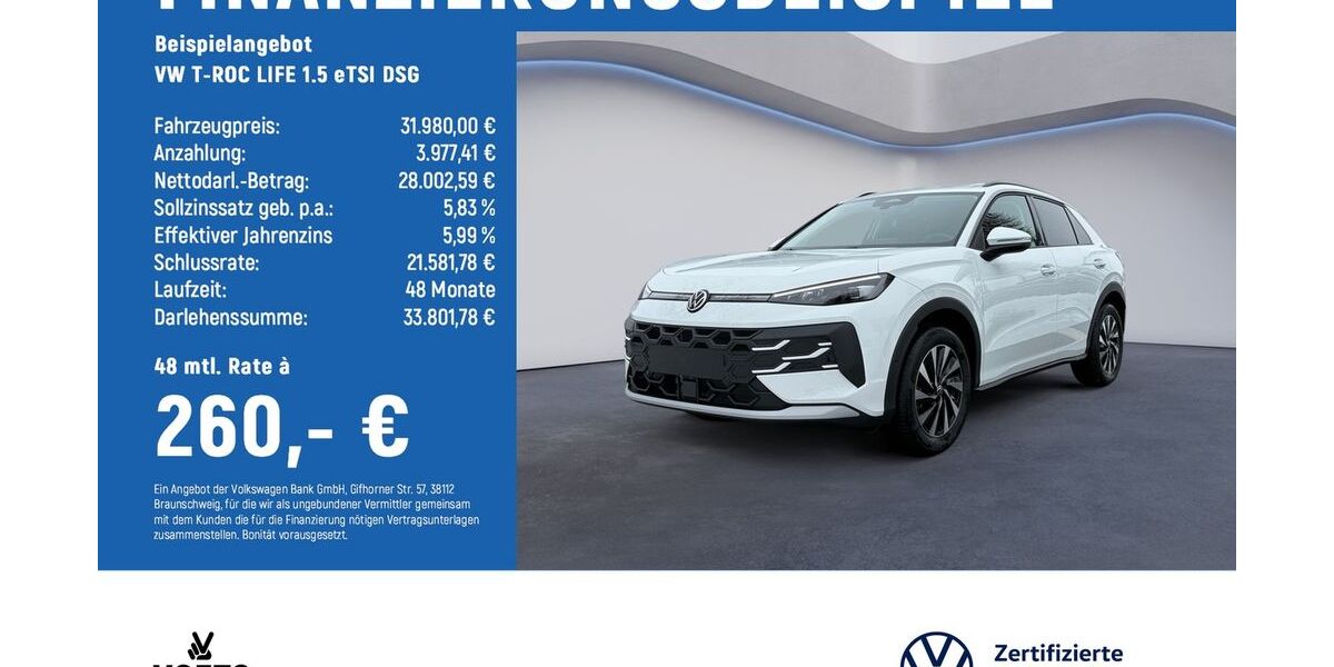 VW T-Roc 3.900 km 31.480 &euro; Magdeburg 39116