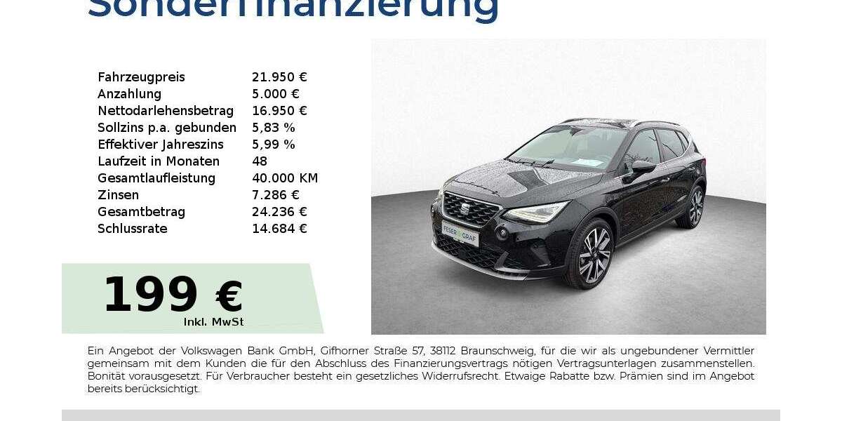 Seat Arona 6.900 km 21.950 &euro; Schwabach 91126