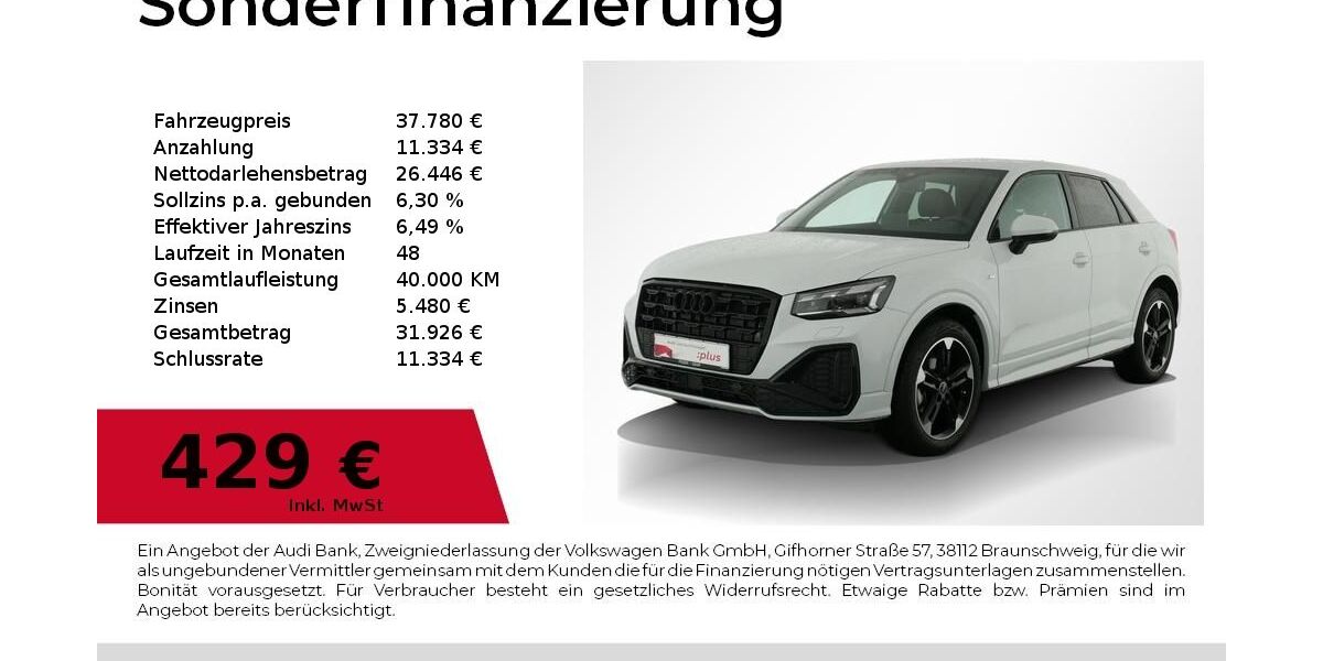 Audi Q2 2.700 km 37.780 &euro; Nürnberg 90411