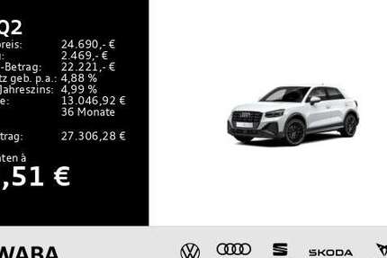 Audi Q2 44.429 km 24.690 &euro; Gersthofen 86368