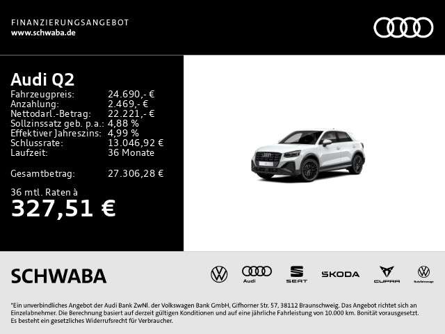 Audi Q2 44.429 km 24.690 &euro; Gersthofen 86368