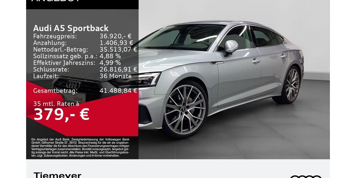 Audi A5 39.996 km 36.920 &euro; Bochum 44809