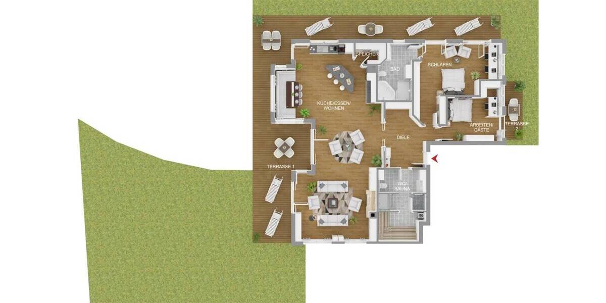 Etagenwohnung Gmund - 3 Zimmer, 211 m&sup2;, 2.990.000&euro; | Angebot:23982367