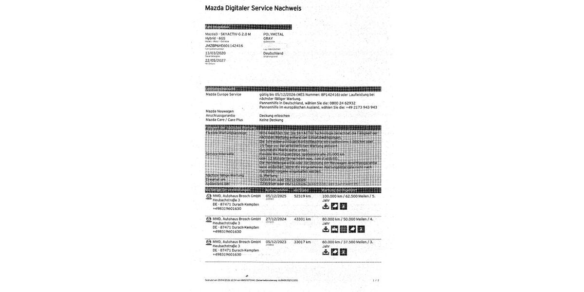 Mazda 3 55.000 km 18.910 &euro; Wiesbaden 65199