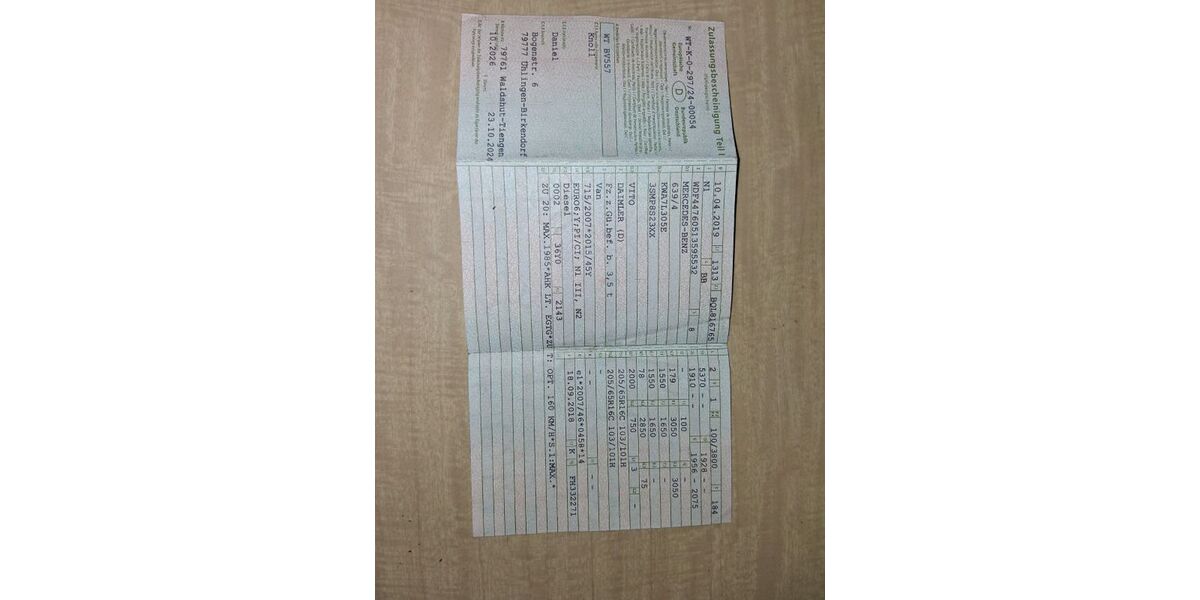 Mercedes-Benz Vito 144.985 km 17.000 &euro; Ühlingen-Birkenforf 79777