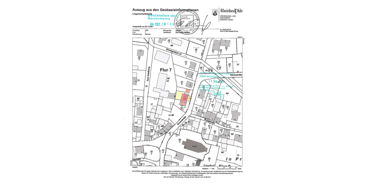 Abrisshaus mit Baugenehmigung für 3 Reihenhäuser in schöner Lage von Sehlem - Grundstück Sehlem | Angebot:22052035