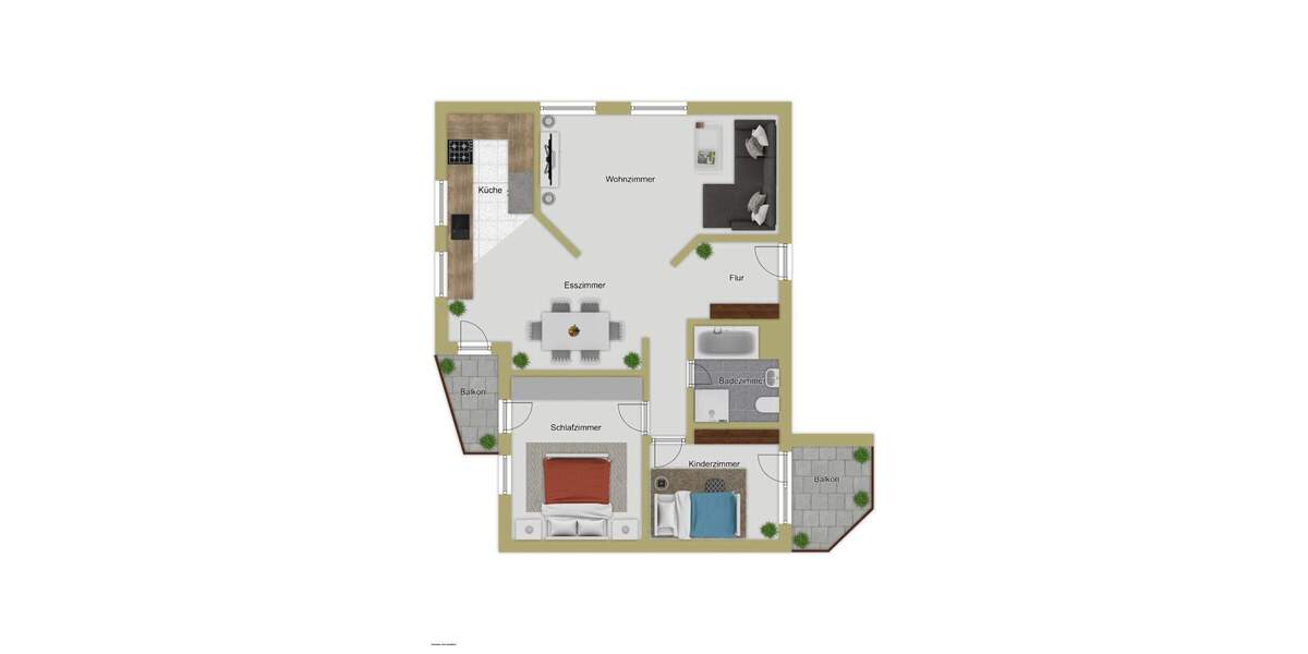 Etagenwohnung Mengen - 4 Zimmer, 77 m&sup2;, 189.000&euro; | Angebot:25740448