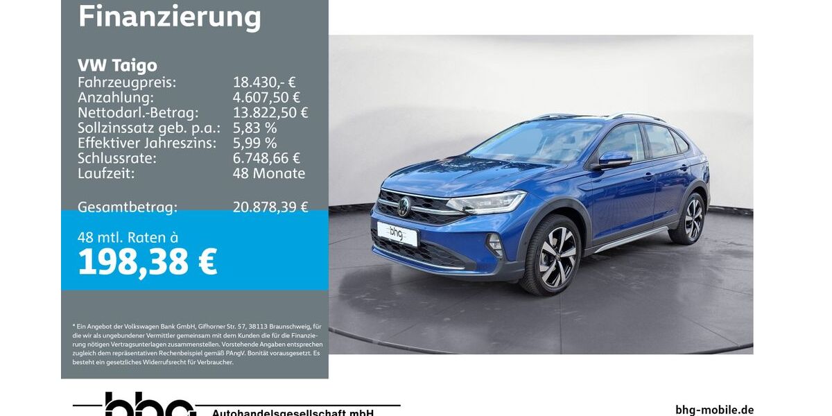 VW Taigo 65.976 km 18.430 &euro; Freiburg 79115