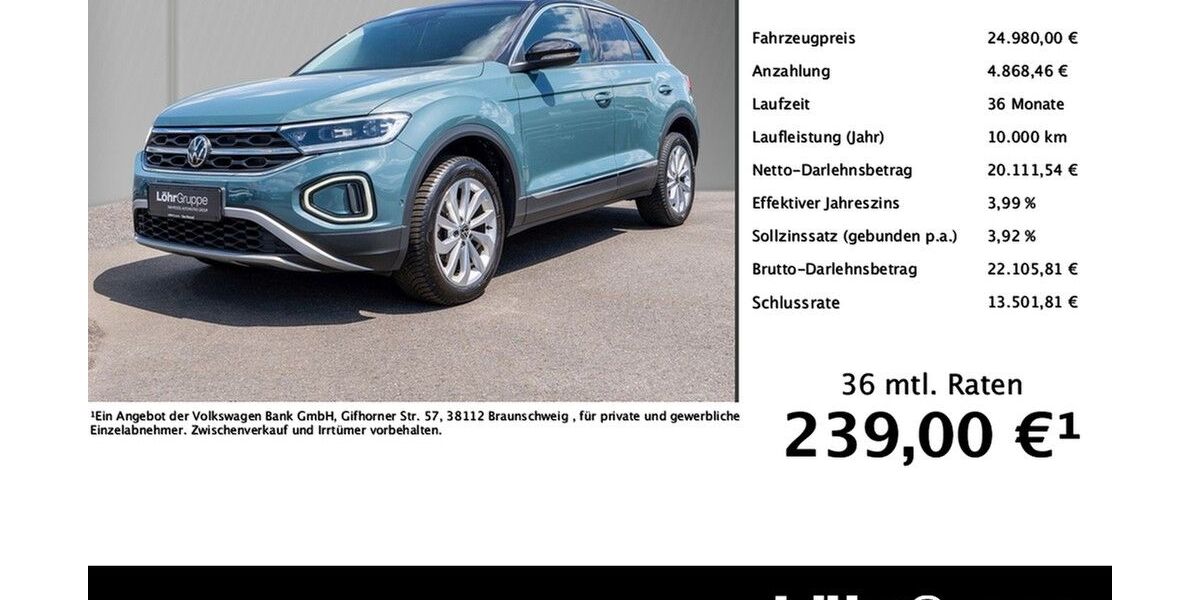 VW T-Roc 66.412 km 24.980 &euro; Trier 54292