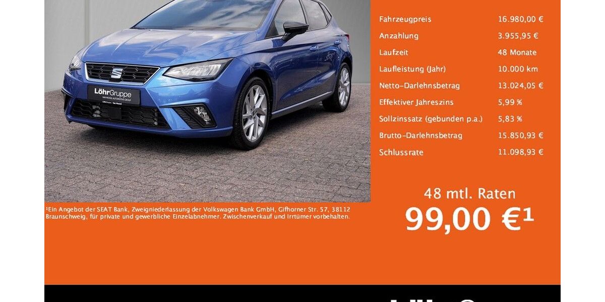Seat Ibiza 18.348 km 16.580 &euro; Neuwied 56564