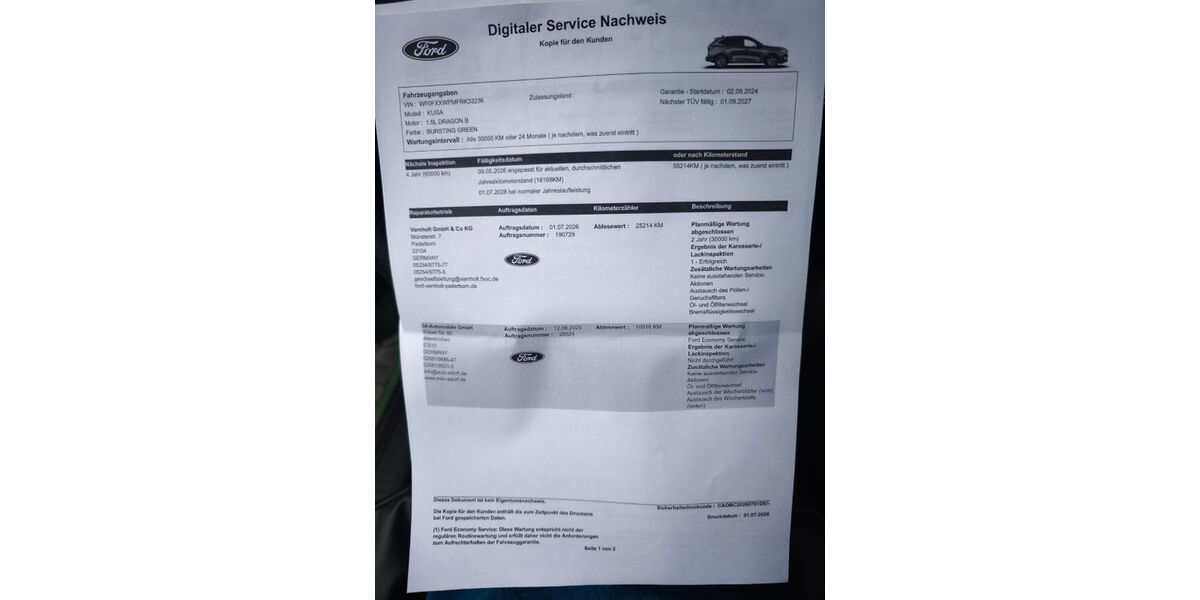 Ford Kuga 26.000 km 26.000 &euro; Brilon 59929