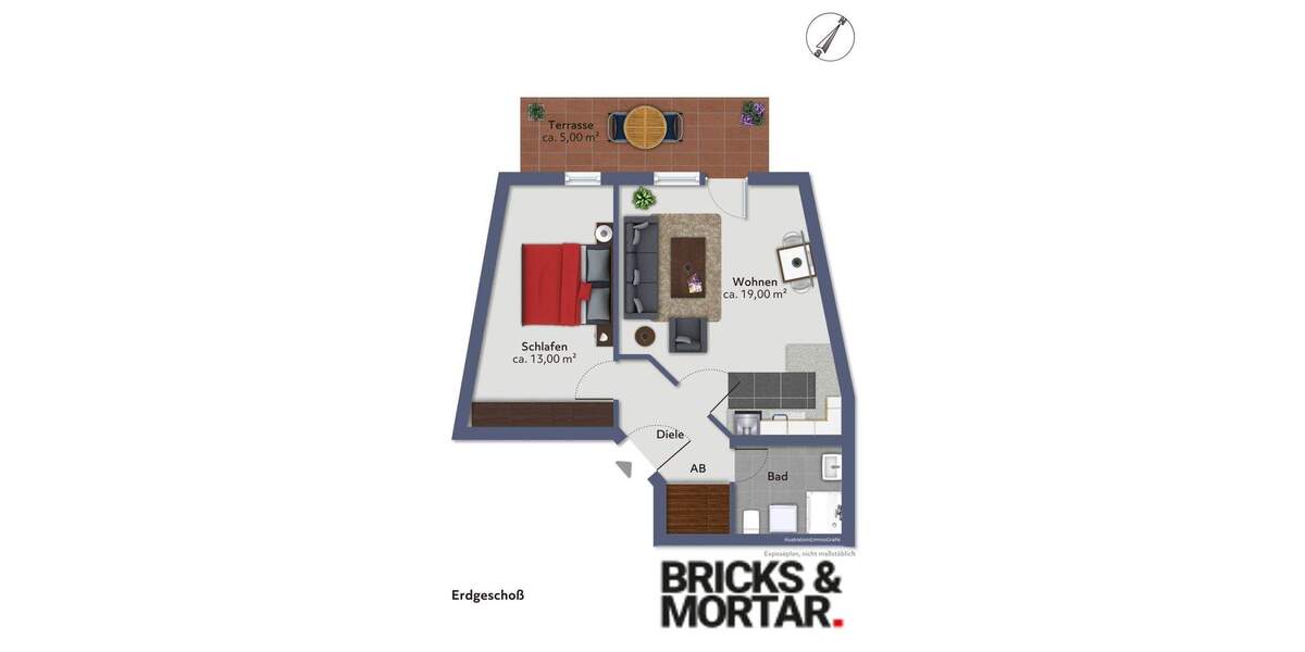 Wohnung in HalleSaale 2 zimmer