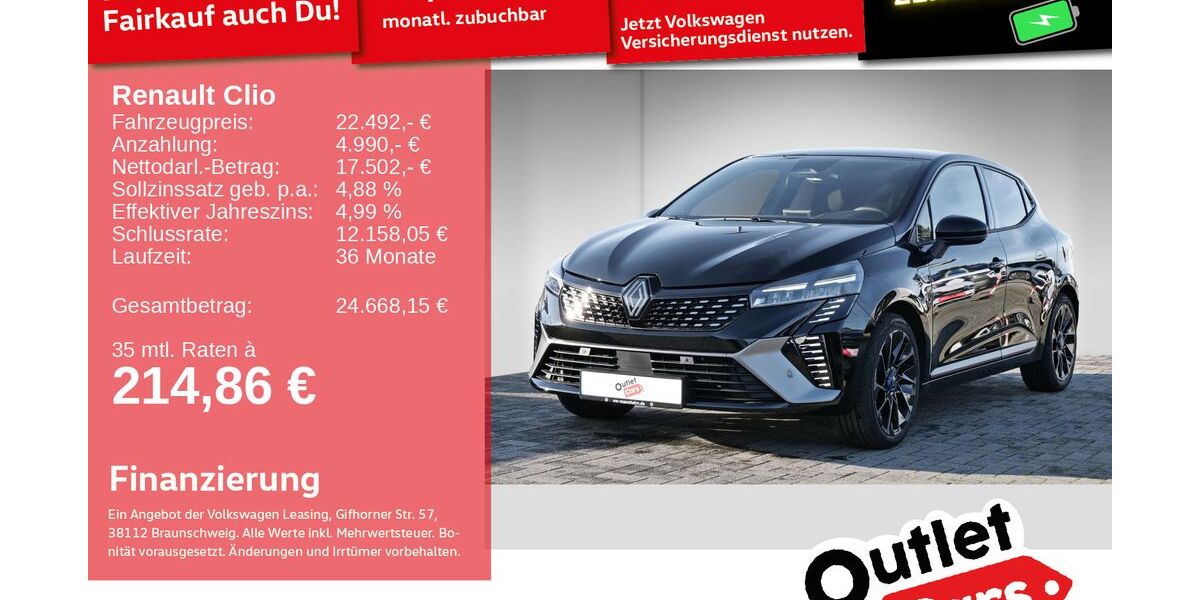 Renault Clio 2.851 km 22.492 &euro; Mannheim 68309