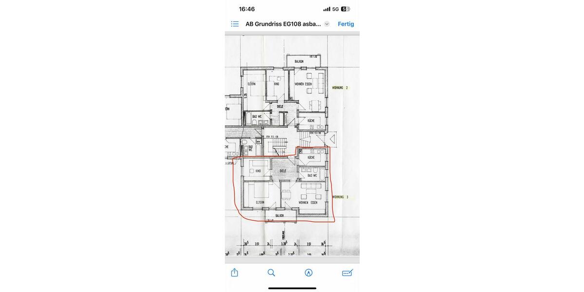 Etagenwohnung Asbach-Bäumenheim Bäumenheim - 3 Zimmer, 73 m&sup2;, 250.000&euro; | Angebot:26425411