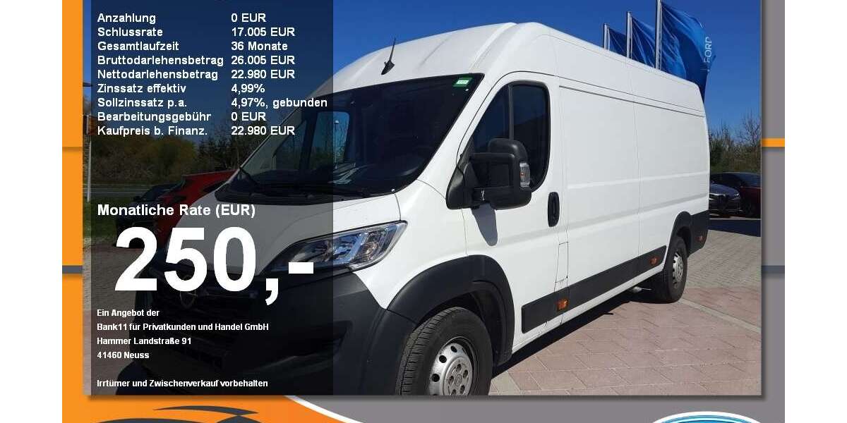 Opel Movano 21.872 km 21.680 &euro; Neustadt a. d. Donau 93333