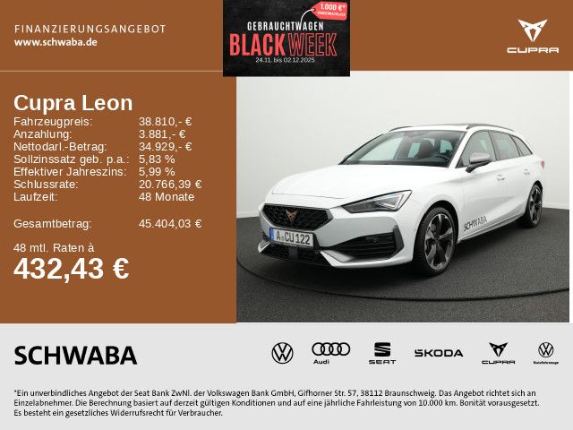 Cupra Leon 5.311 km 37.310 € Gersthofen 86368