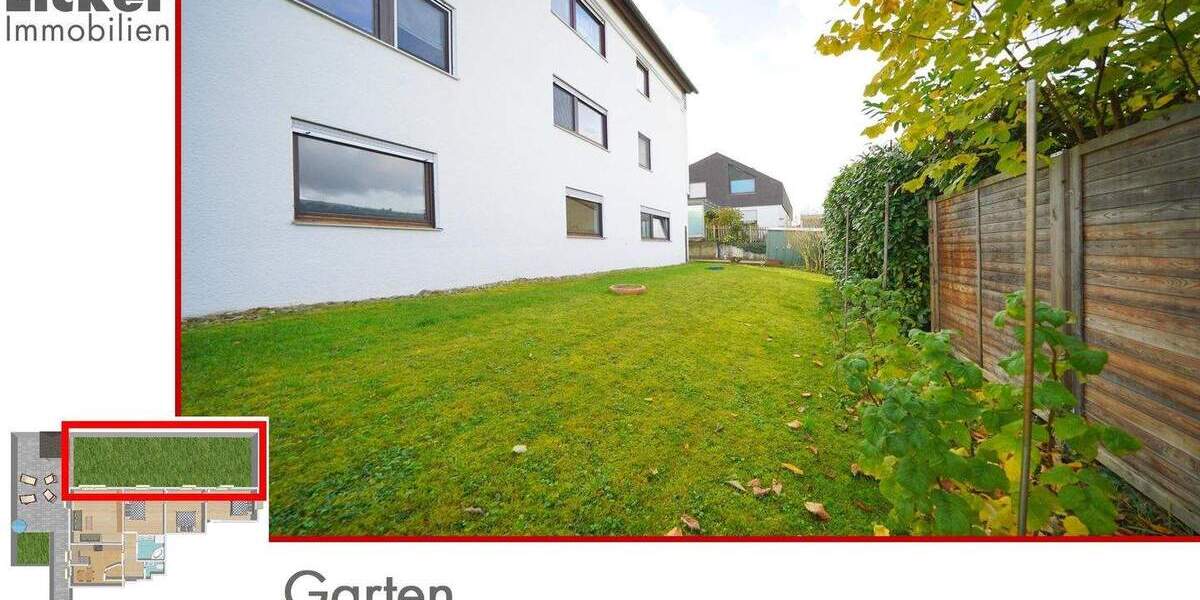 * Gartengeschoss-Whg. mit 130m² Terrassen- und Gartenfläche. 4 zimmer