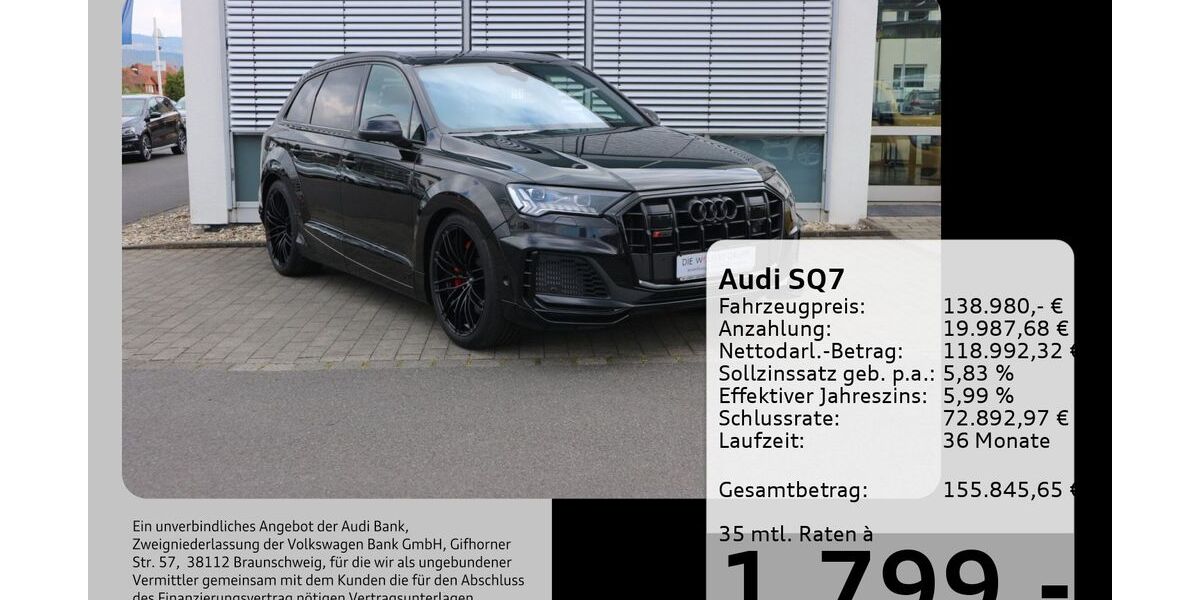 Audi SQ7 1.188 km 138.980 &euro; Buergstadt 63927