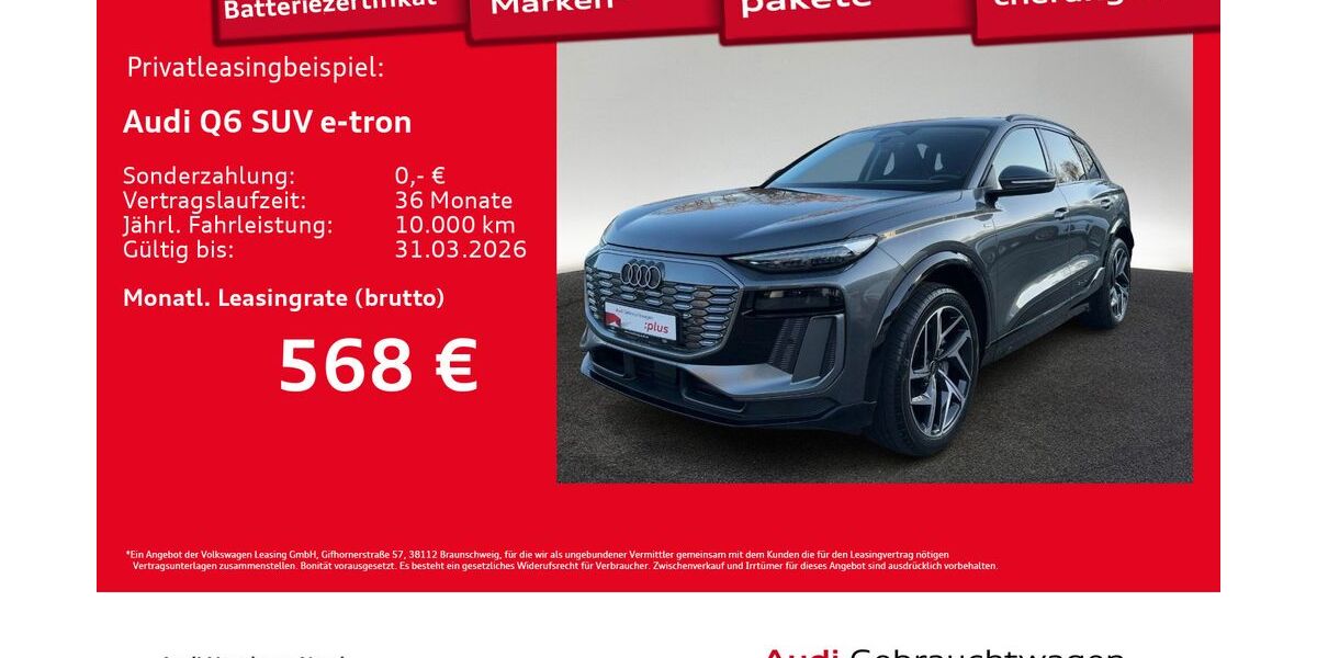 Audi Q6 e-tron 4.092 km 56.150 &euro; Hamburg 22419