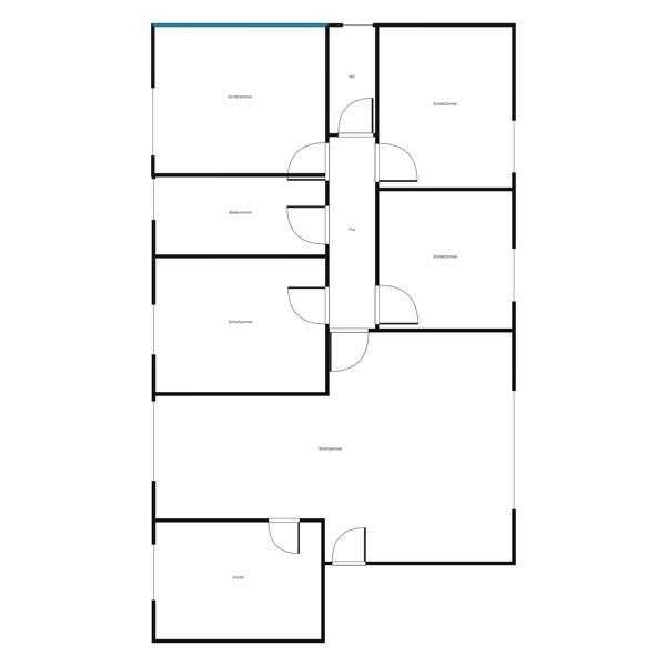 1. OG 5 Zimmer ab sofort (frisch saniert) zimmer