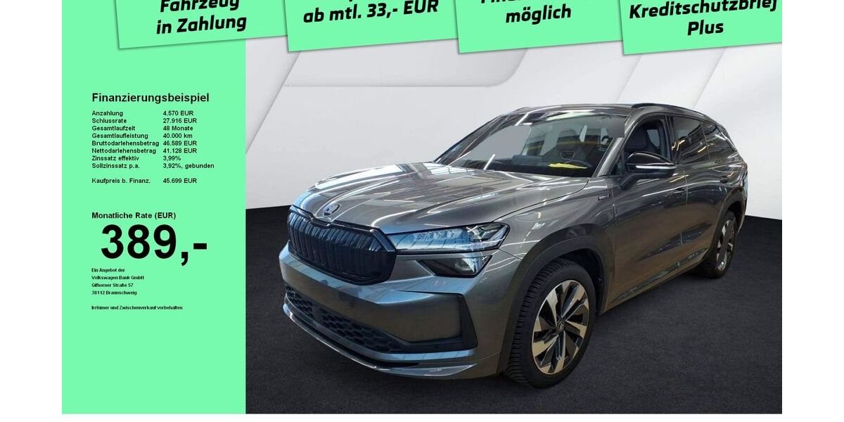 Skoda Kodiaq 26.540 km 44.999 &euro; Kempten 87439
