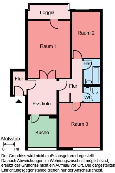 Etagenwohnung in Unna - 3 Zimmer, abwechslungsreiche Atmosphäre zimmer
