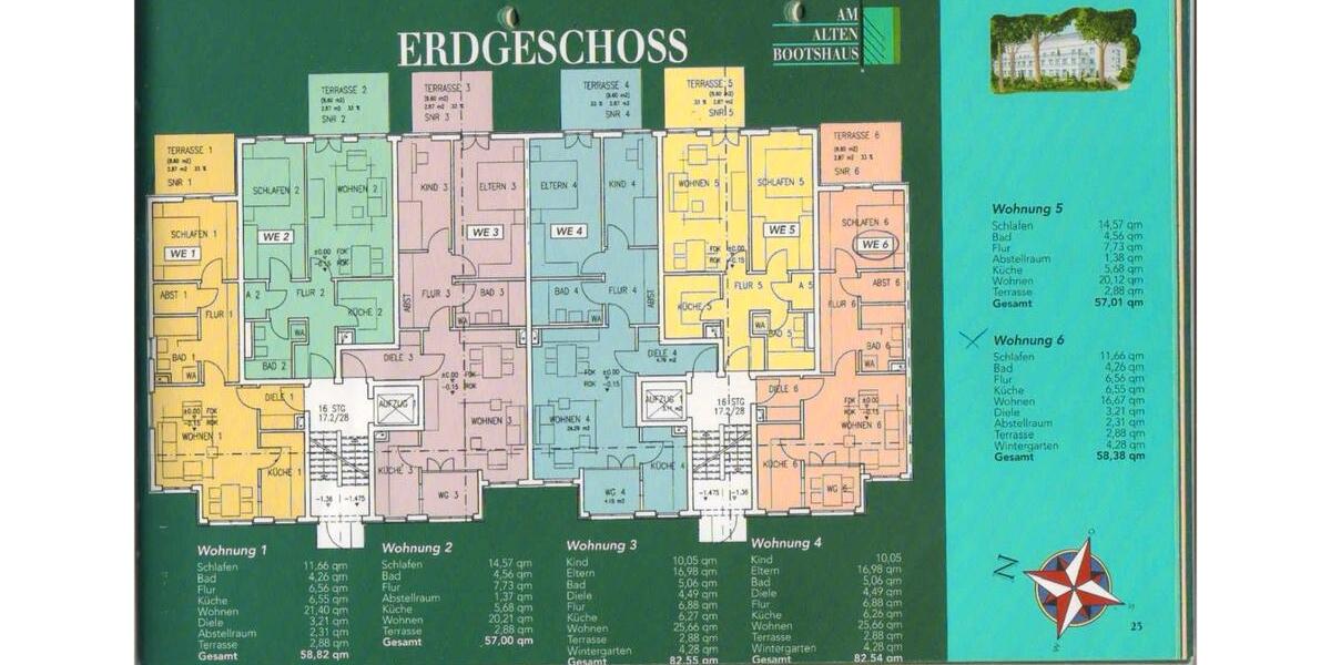 Erdgeschoßwohnung Regensburg Konradsiedlung - 2.5 Zimmer, 58 m&sup2;, 370.000&euro; | Angebot:27133437