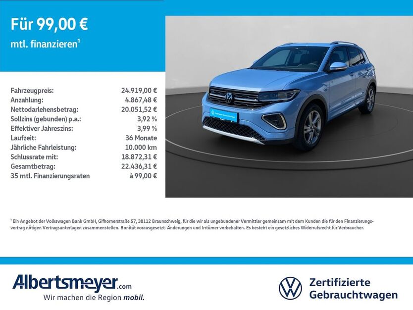 VW T-Cross 14.374 km 24.919 € Leinefelde-Worbis/DE 37327