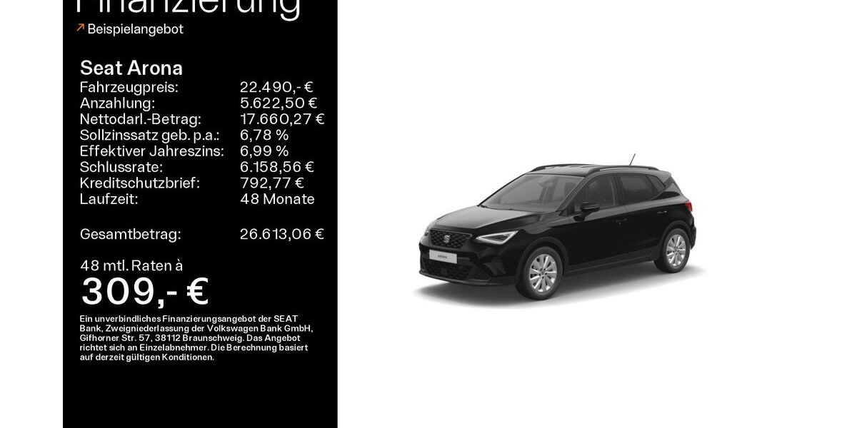 Seat Arona 14.186 km 21.990 &euro; Lichtenfels 96215