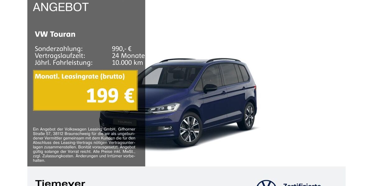 VW Touran 10.213 km 36.970 &euro; Bochum 44892