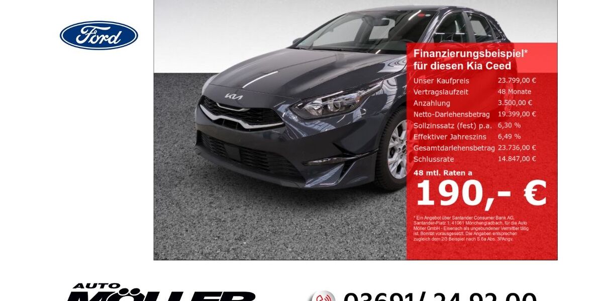 Kia ceed / Ceed 19.715 km 23.799 &euro; Eisenach 99817