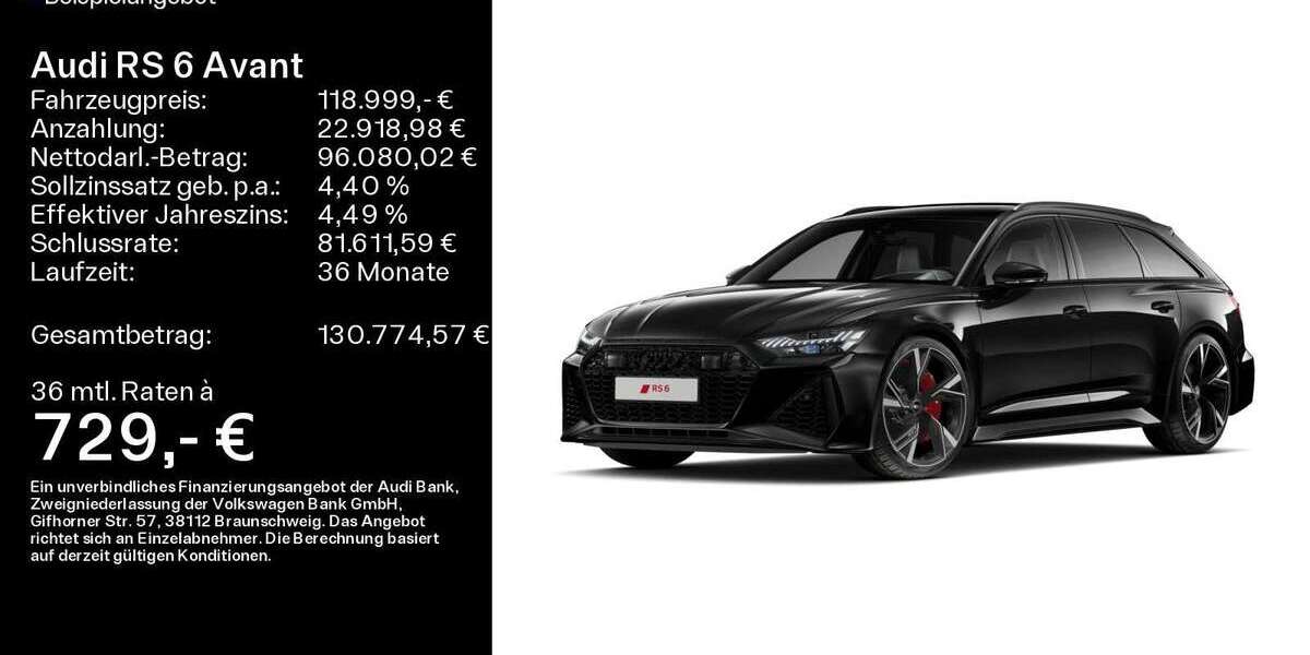 Audi RS6 15.000 km 118.999 &euro; Linsengericht 63589