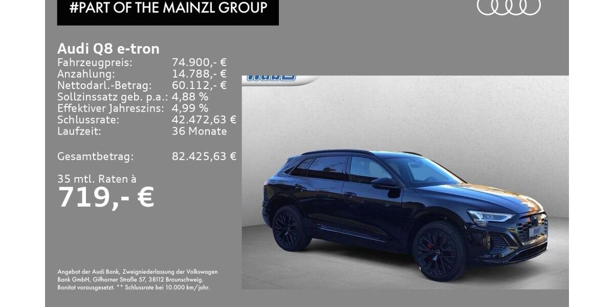 Audi Q8 e-tron 9.900 km 74.900 &euro; Bad Reichenhall 83435