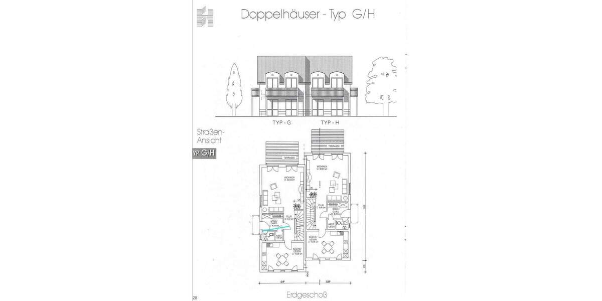 Doppelhaushälfte Hönow Hönow - 4 Zimmer, 135 m&sup2;, 2.560&euro; | Angebot:25663320