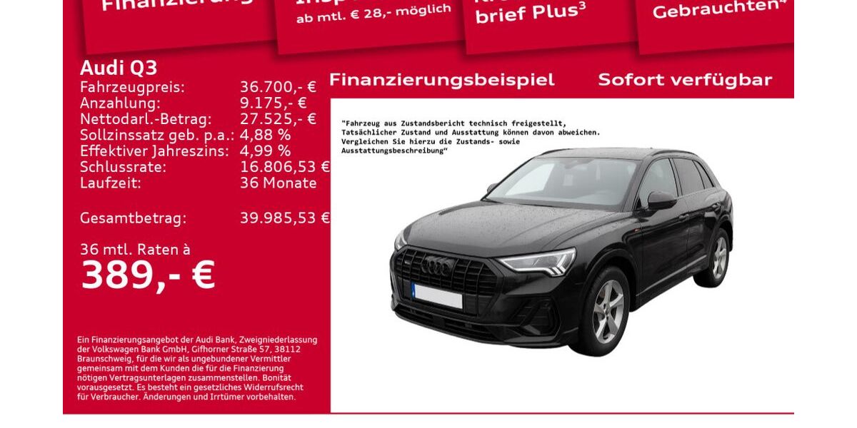 Audi Q3 37.100 km 36.700 &euro; Berlin 10587