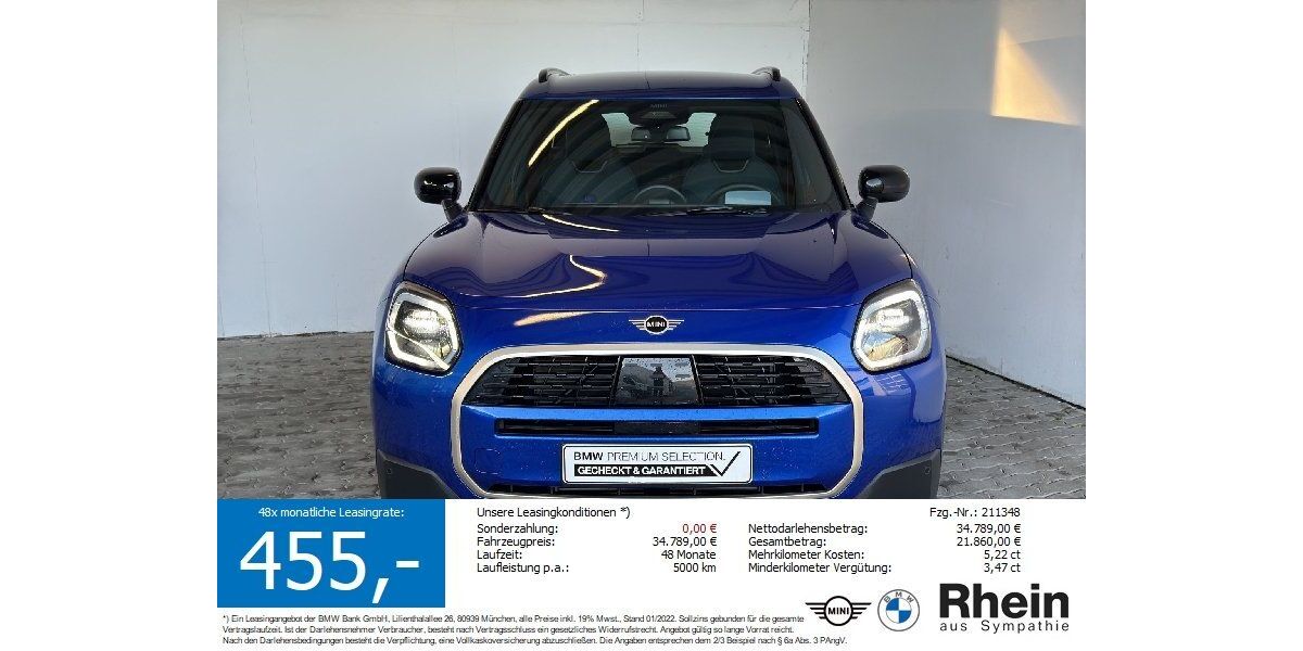 Mini Countryman C (Cooper) 9.617 km 32.640 &euro; Heilbronn 74076