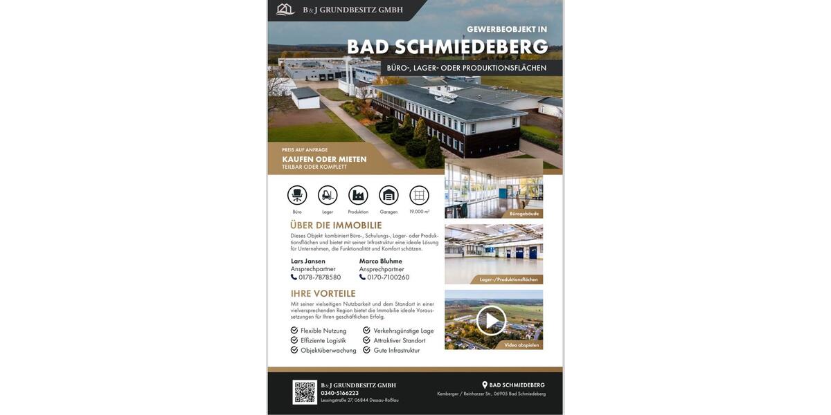 Gewerbeobjekt Bad Schmiedeberg - 3&euro; | Angebot:20516122