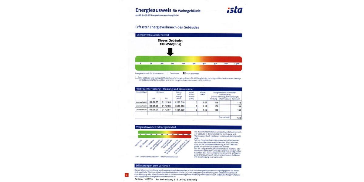 Etagenwohnung Bad König - 2 Zimmer, 60 m&sup2;, 169.000&euro; | Angebot:25170104